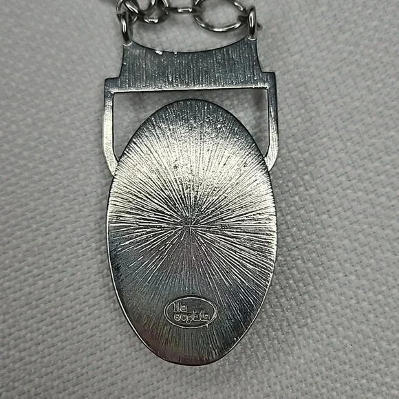 Lia Sophia Silver Chain Deep Purple Long Pendant Necklace - Picture 5 of 12